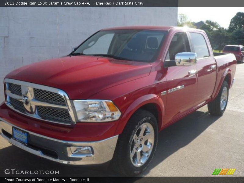 Flame Red / Dark Slate Gray 2011 Dodge Ram 1500 Laramie Crew Cab 4x4