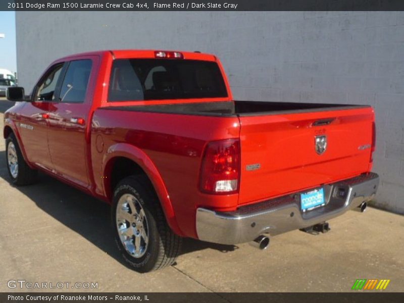 Flame Red / Dark Slate Gray 2011 Dodge Ram 1500 Laramie Crew Cab 4x4