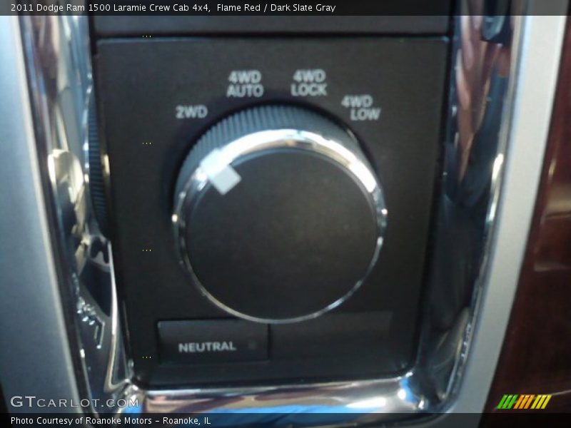 Flame Red / Dark Slate Gray 2011 Dodge Ram 1500 Laramie Crew Cab 4x4