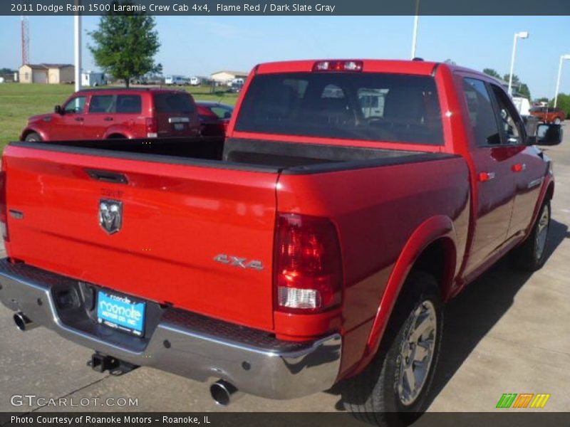 Flame Red / Dark Slate Gray 2011 Dodge Ram 1500 Laramie Crew Cab 4x4