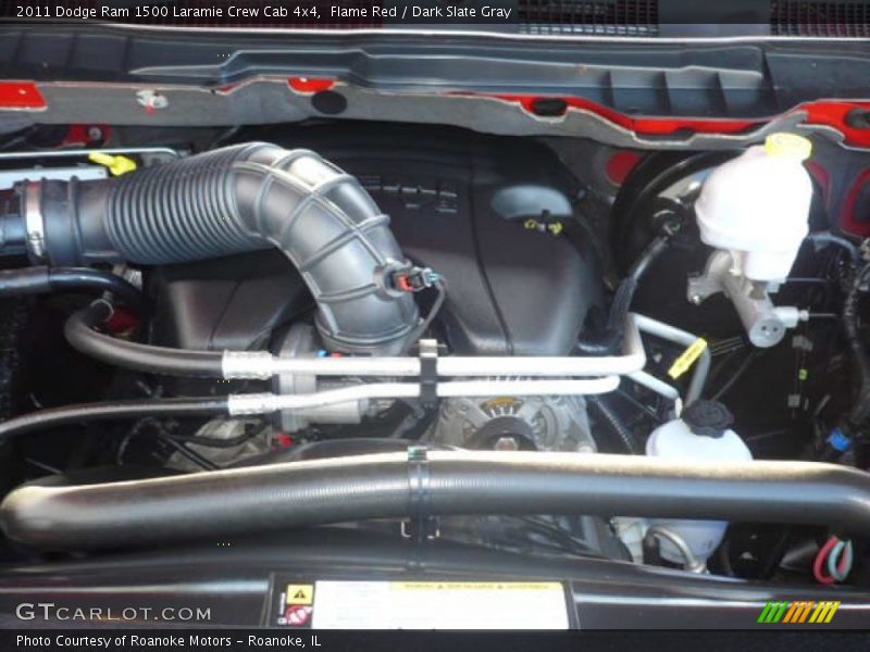 Flame Red / Dark Slate Gray 2011 Dodge Ram 1500 Laramie Crew Cab 4x4