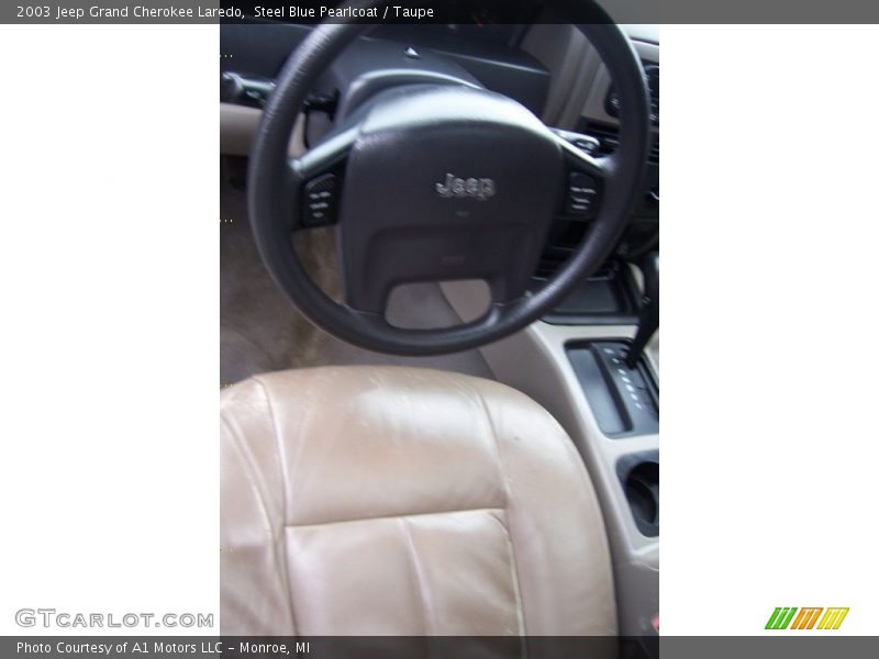 Steel Blue Pearlcoat / Taupe 2003 Jeep Grand Cherokee Laredo