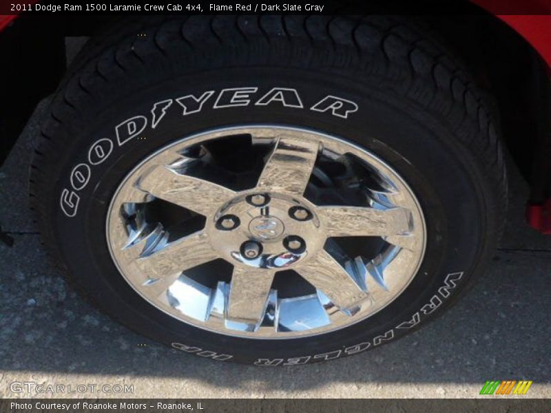 Flame Red / Dark Slate Gray 2011 Dodge Ram 1500 Laramie Crew Cab 4x4