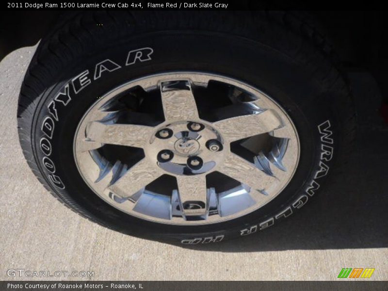 Flame Red / Dark Slate Gray 2011 Dodge Ram 1500 Laramie Crew Cab 4x4