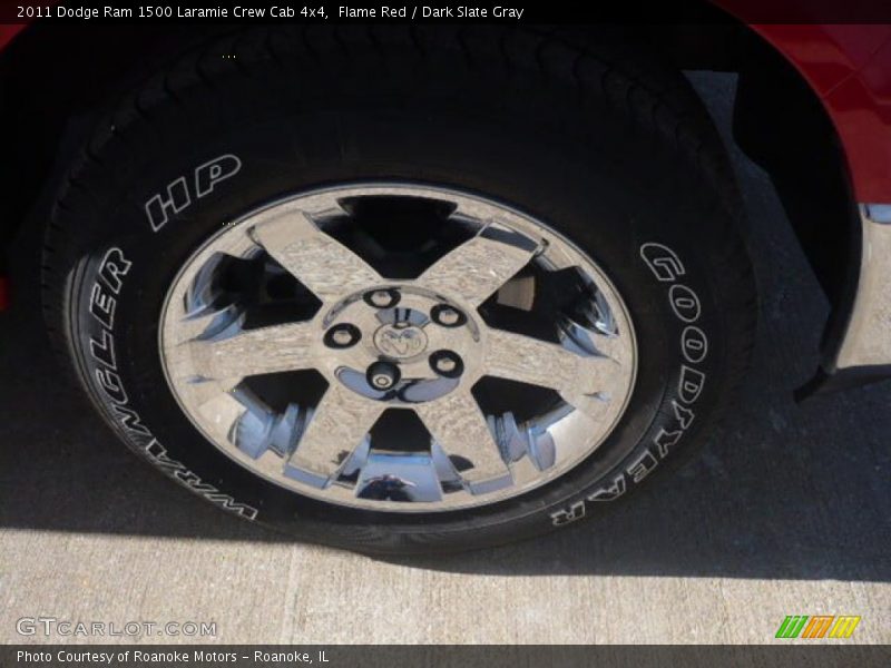 Flame Red / Dark Slate Gray 2011 Dodge Ram 1500 Laramie Crew Cab 4x4