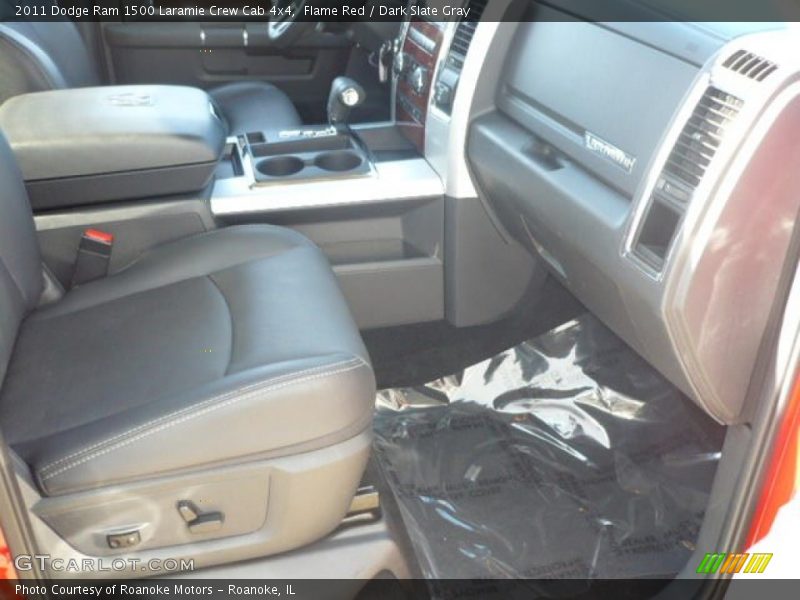 Flame Red / Dark Slate Gray 2011 Dodge Ram 1500 Laramie Crew Cab 4x4