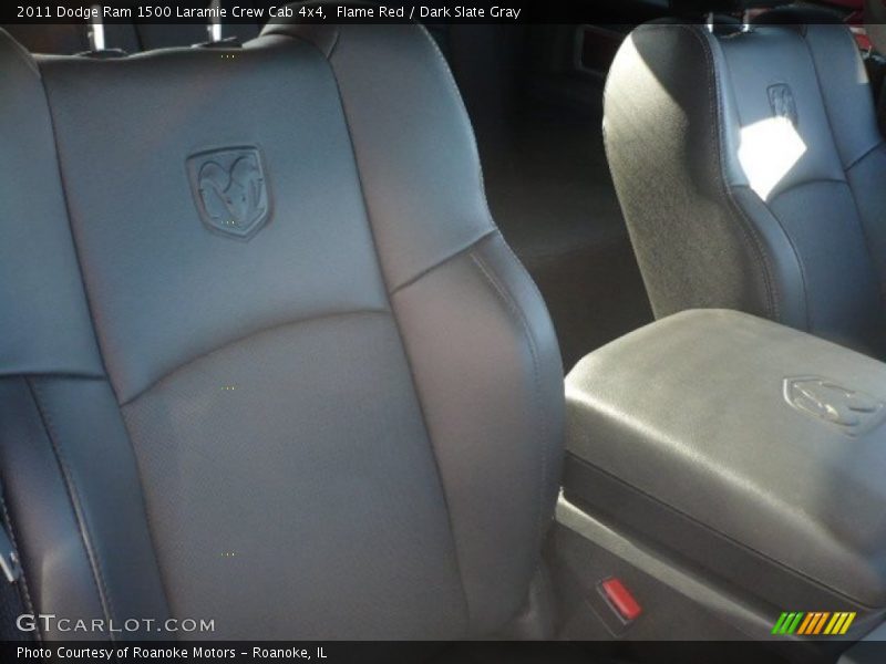 Flame Red / Dark Slate Gray 2011 Dodge Ram 1500 Laramie Crew Cab 4x4
