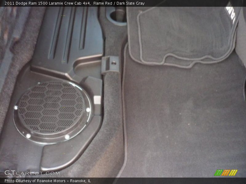 Flame Red / Dark Slate Gray 2011 Dodge Ram 1500 Laramie Crew Cab 4x4