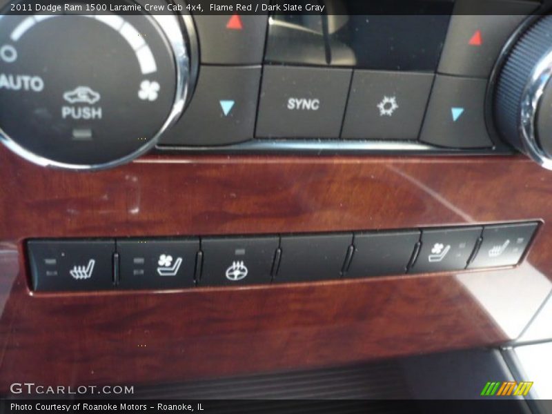 Flame Red / Dark Slate Gray 2011 Dodge Ram 1500 Laramie Crew Cab 4x4