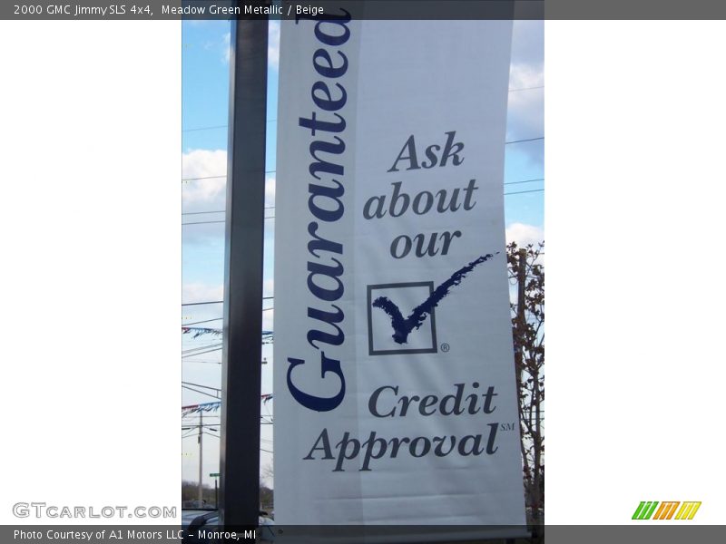 Meadow Green Metallic / Beige 2000 GMC Jimmy SLS 4x4