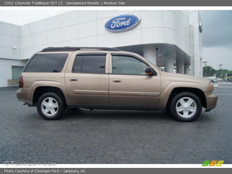Sandalwood Metallic / Medium Oak 2002 Chevrolet TrailBlazer EXT LT