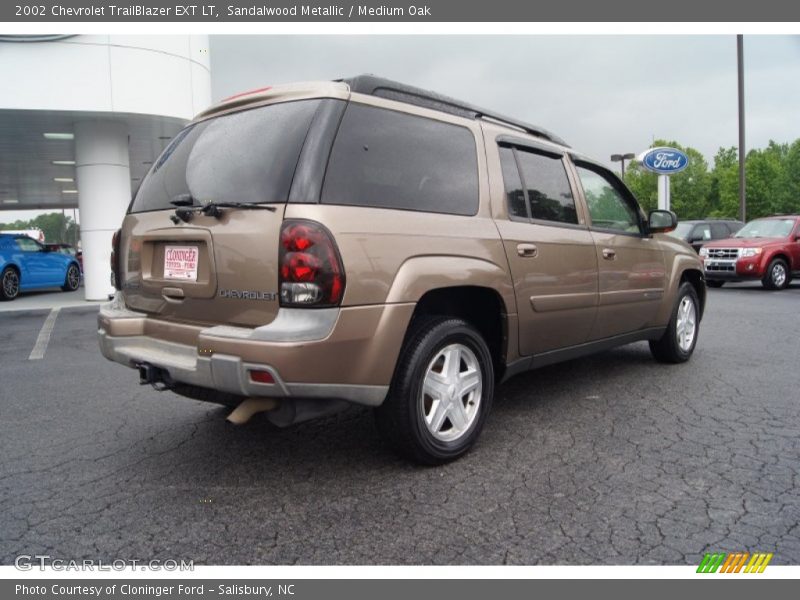 Sandalwood Metallic / Medium Oak 2002 Chevrolet TrailBlazer EXT LT