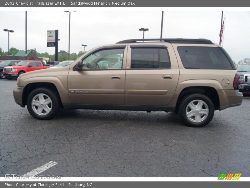 Sandalwood Metallic / Medium Oak 2002 Chevrolet TrailBlazer EXT LT