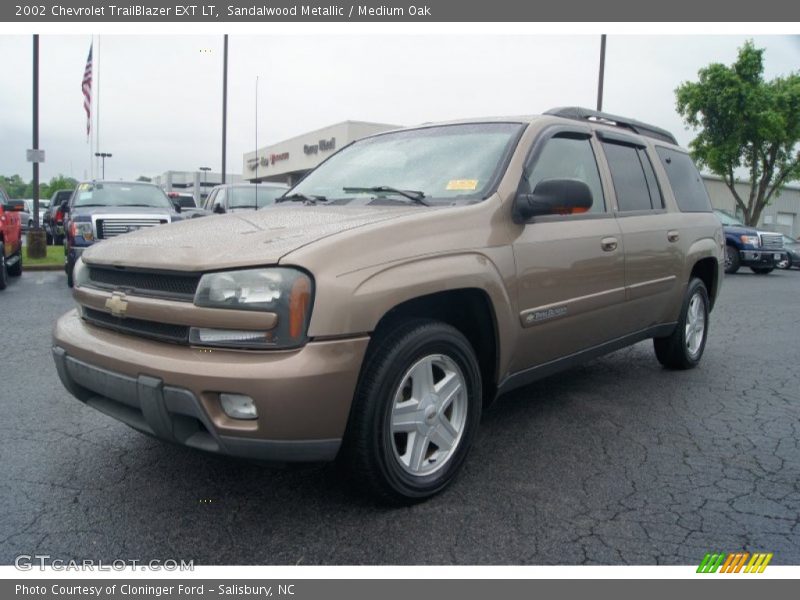 Sandalwood Metallic / Medium Oak 2002 Chevrolet TrailBlazer EXT LT