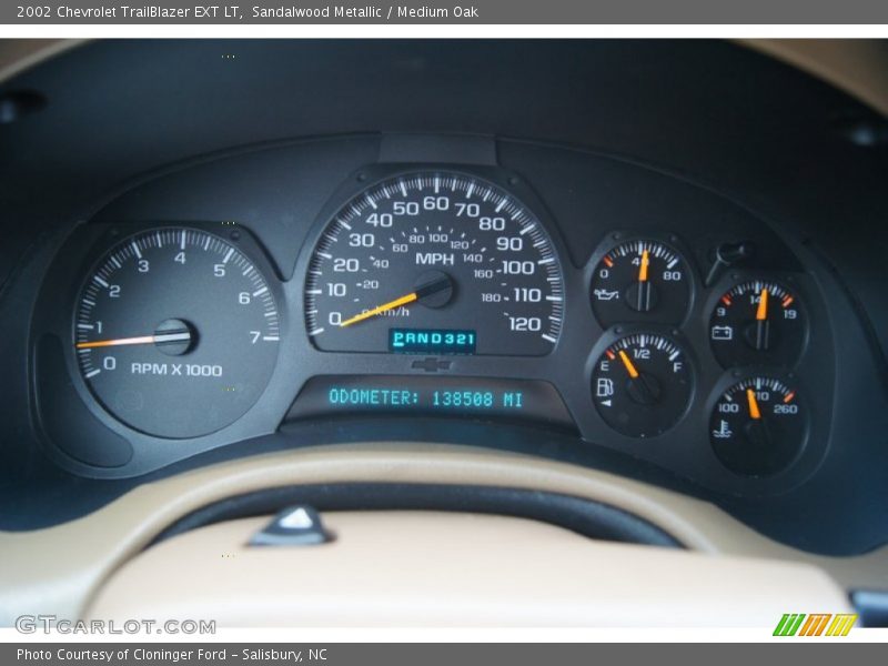 Sandalwood Metallic / Medium Oak 2002 Chevrolet TrailBlazer EXT LT