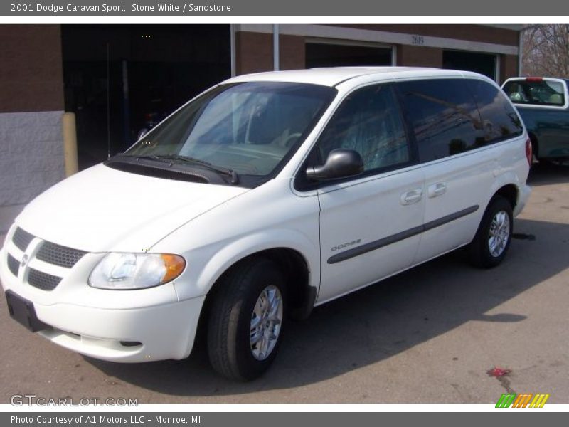 Stone White / Sandstone 2001 Dodge Caravan Sport