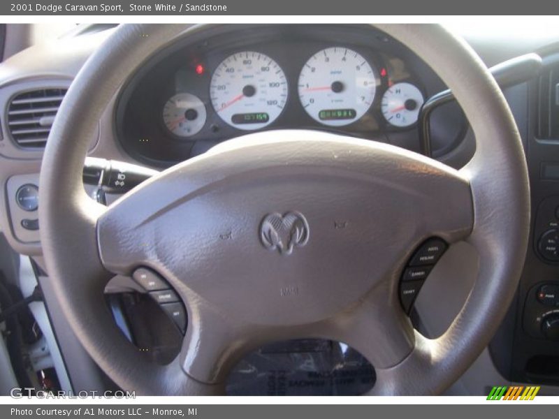 Stone White / Sandstone 2001 Dodge Caravan Sport