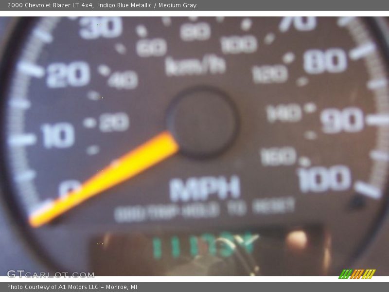 Indigo Blue Metallic / Medium Gray 2000 Chevrolet Blazer LT 4x4