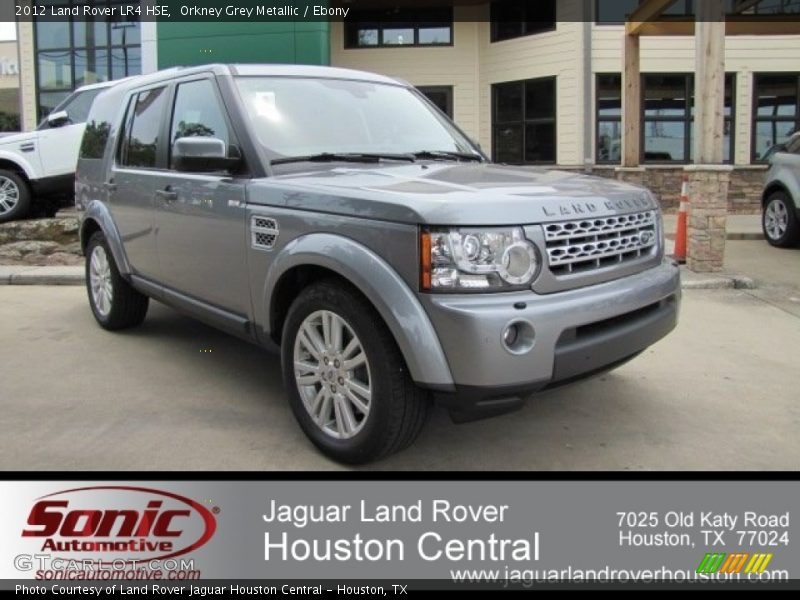 Orkney Grey Metallic / Ebony 2012 Land Rover LR4 HSE