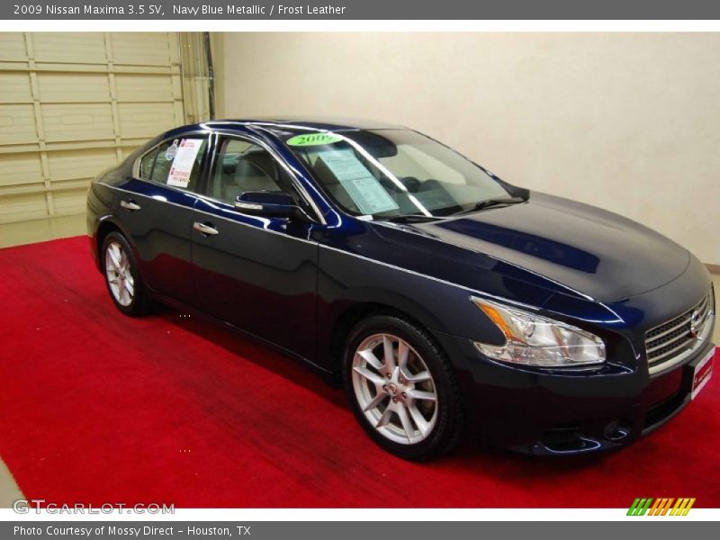 Navy Blue Metallic / Frost Leather 2009 Nissan Maxima 3.5 SV