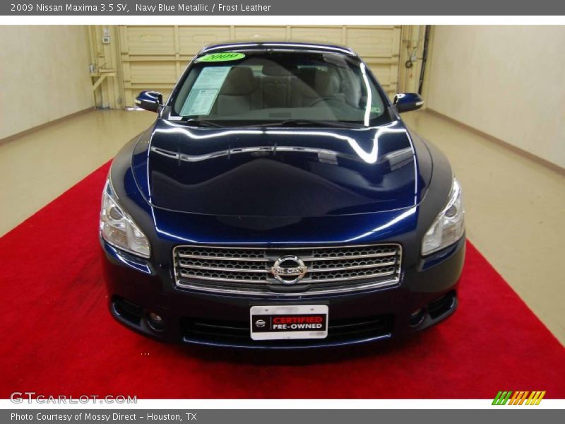 Navy Blue Metallic / Frost Leather 2009 Nissan Maxima 3.5 SV