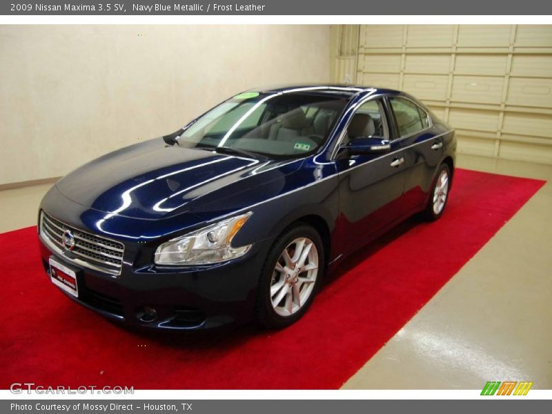 Navy Blue Metallic / Frost Leather 2009 Nissan Maxima 3.5 SV
