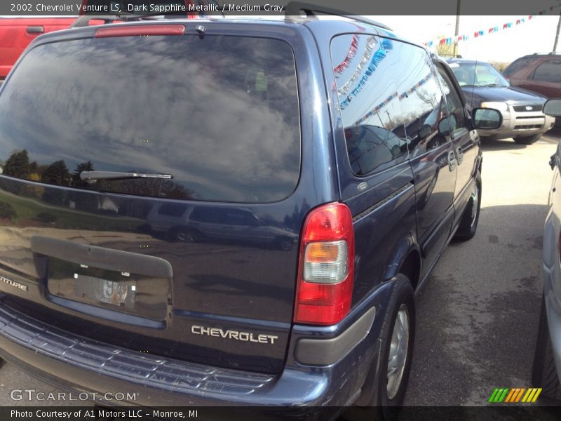 Dark Sapphire Metallic / Medium Gray 2002 Chevrolet Venture LS