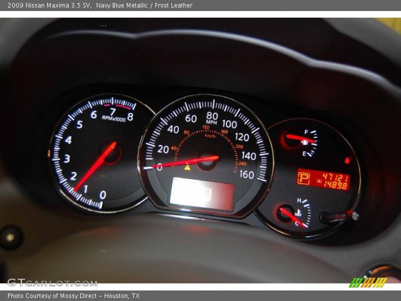 Navy Blue Metallic / Frost Leather 2009 Nissan Maxima 3.5 SV