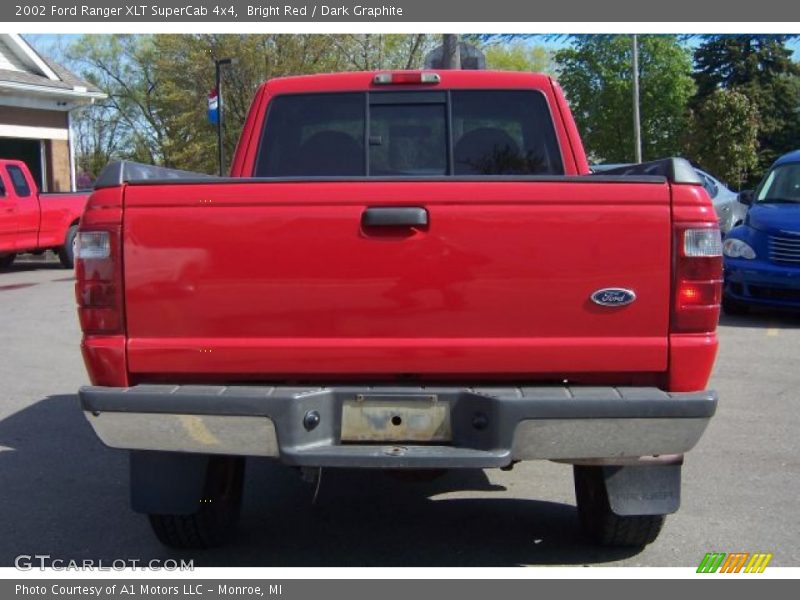 Bright Red / Dark Graphite 2002 Ford Ranger XLT SuperCab 4x4