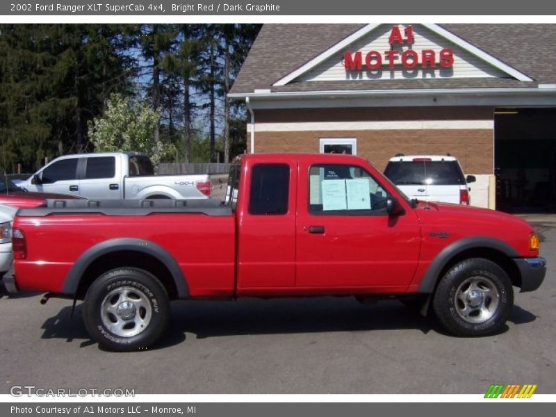 Bright Red / Dark Graphite 2002 Ford Ranger XLT SuperCab 4x4