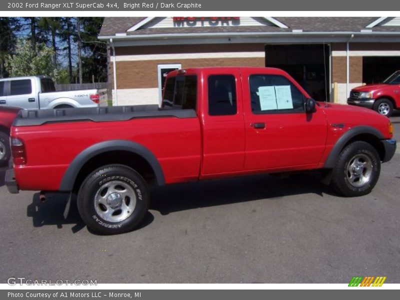 Bright Red / Dark Graphite 2002 Ford Ranger XLT SuperCab 4x4