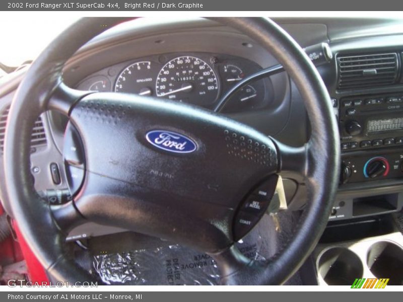 Bright Red / Dark Graphite 2002 Ford Ranger XLT SuperCab 4x4