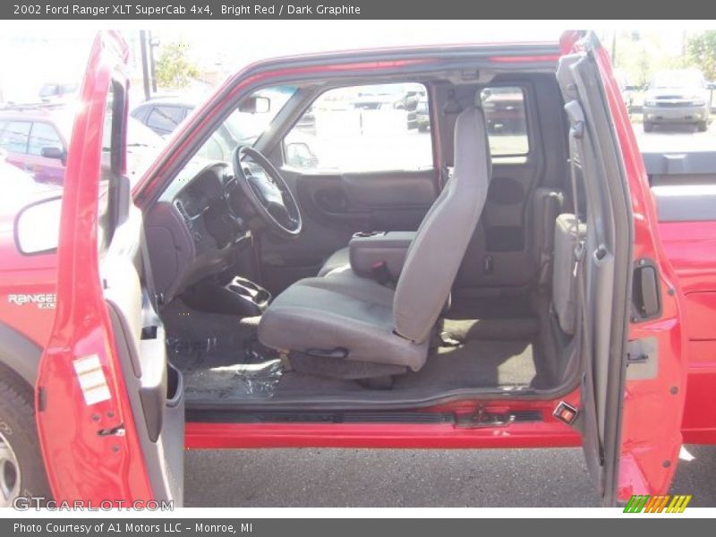 Bright Red / Dark Graphite 2002 Ford Ranger XLT SuperCab 4x4