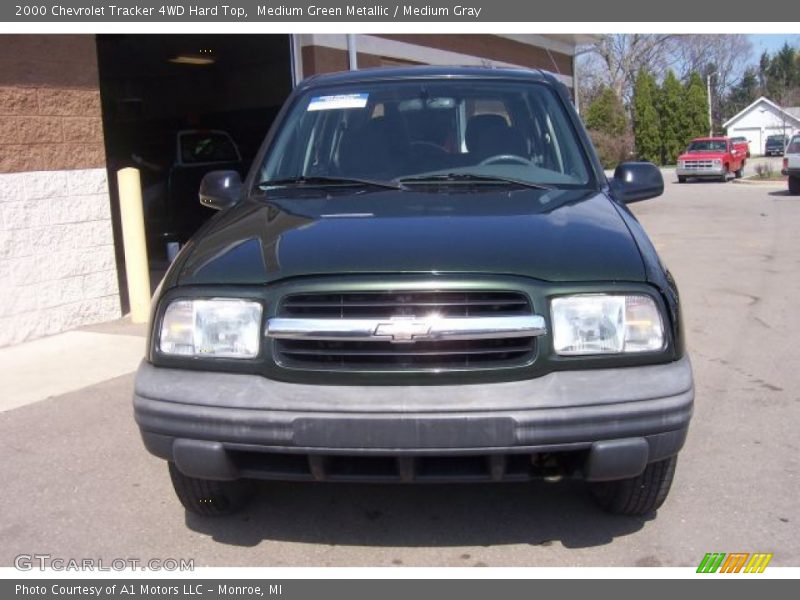 Medium Green Metallic / Medium Gray 2000 Chevrolet Tracker 4WD Hard Top