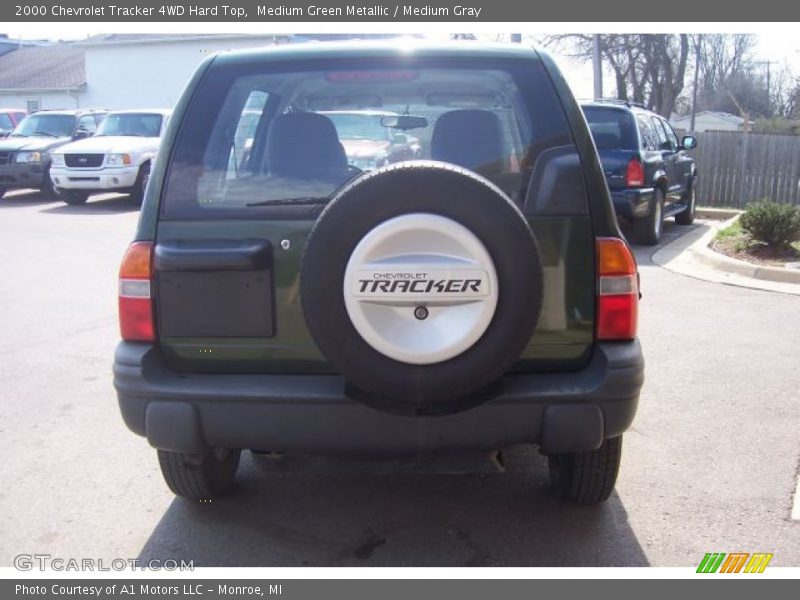 Medium Green Metallic / Medium Gray 2000 Chevrolet Tracker 4WD Hard Top