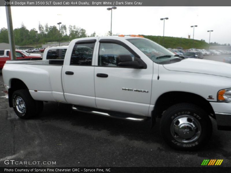 Bright White / Dark Slate Gray 2004 Dodge Ram 3500 SLT Quad Cab 4x4 Dually