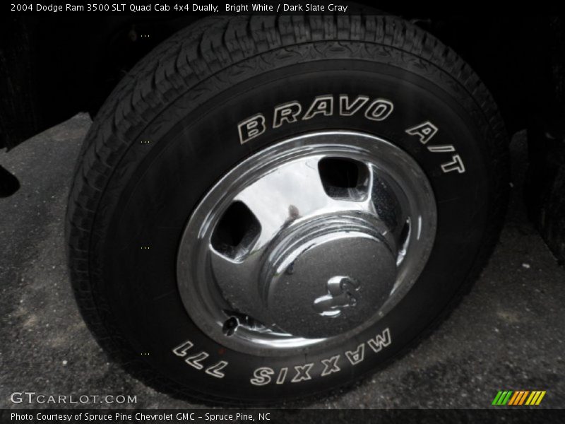 Bright White / Dark Slate Gray 2004 Dodge Ram 3500 SLT Quad Cab 4x4 Dually