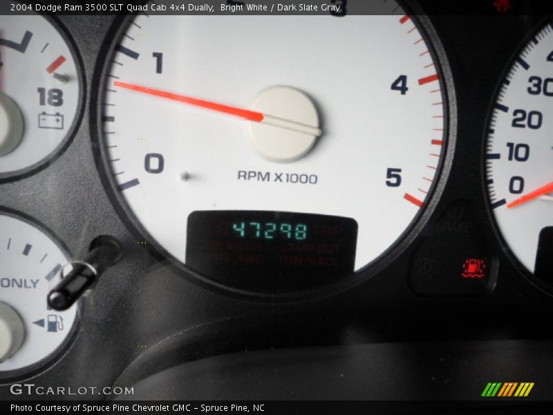 Bright White / Dark Slate Gray 2004 Dodge Ram 3500 SLT Quad Cab 4x4 Dually