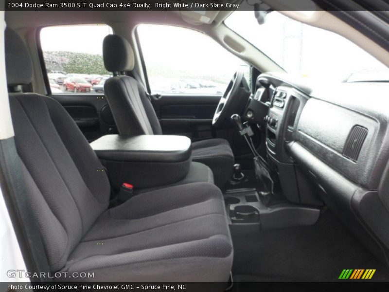 Bright White / Dark Slate Gray 2004 Dodge Ram 3500 SLT Quad Cab 4x4 Dually