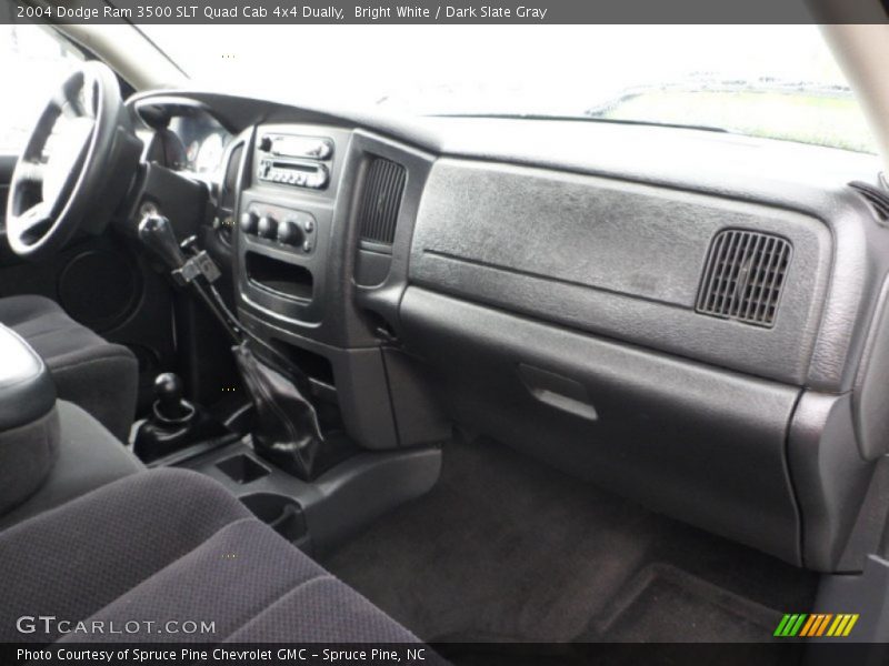 Bright White / Dark Slate Gray 2004 Dodge Ram 3500 SLT Quad Cab 4x4 Dually