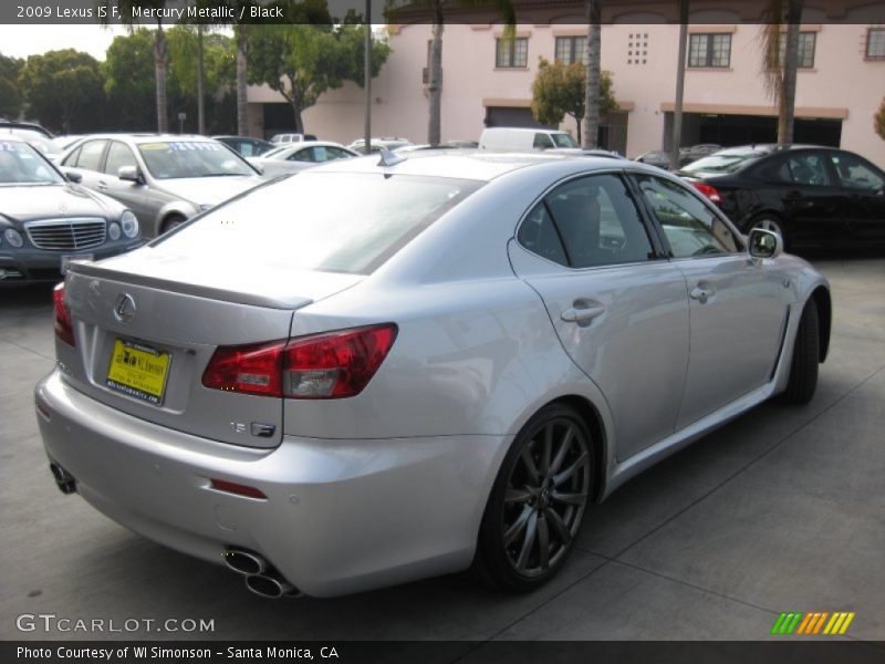 Mercury Metallic / Black 2009 Lexus IS F