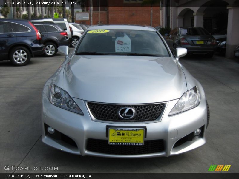 Mercury Metallic / Black 2009 Lexus IS F