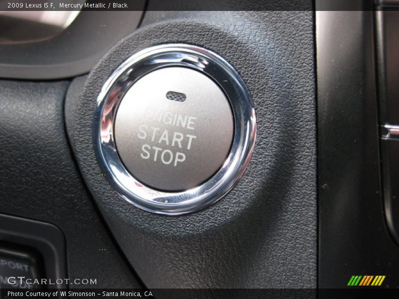 Mercury Metallic / Black 2009 Lexus IS F
