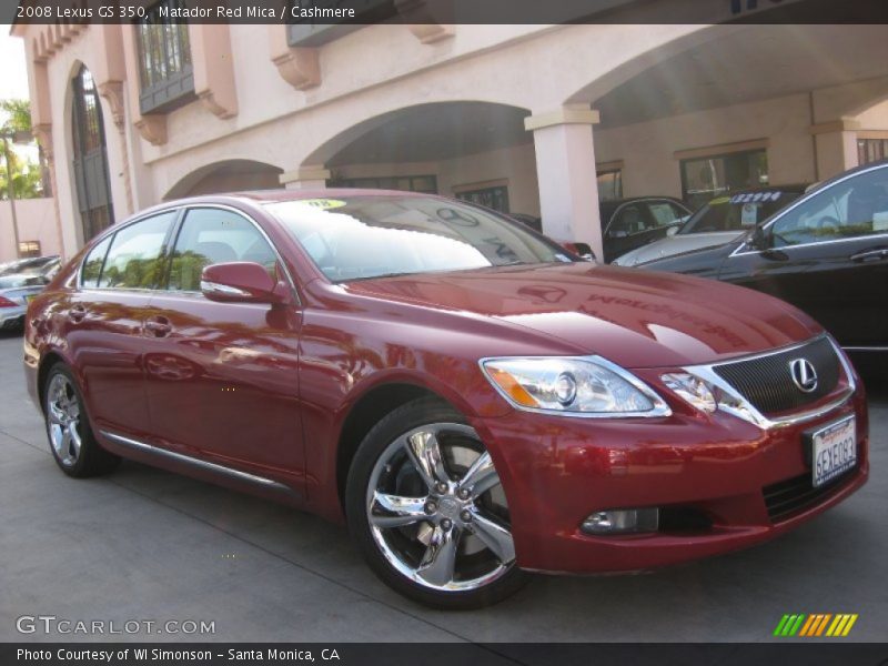Matador Red Mica / Cashmere 2008 Lexus GS 350