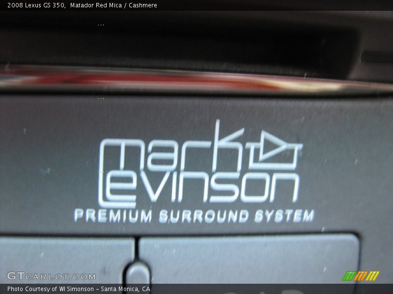 Matador Red Mica / Cashmere 2008 Lexus GS 350