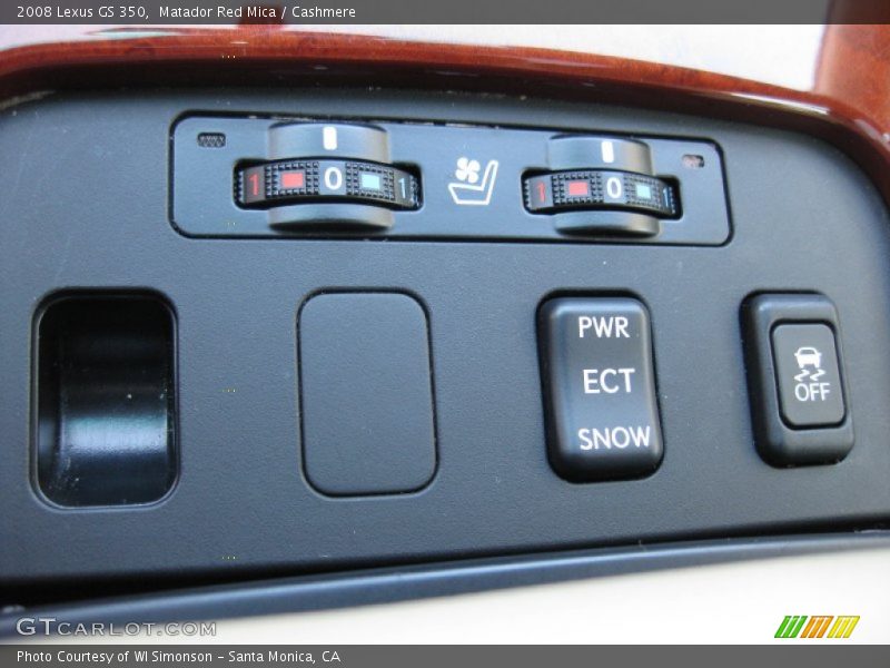 Matador Red Mica / Cashmere 2008 Lexus GS 350