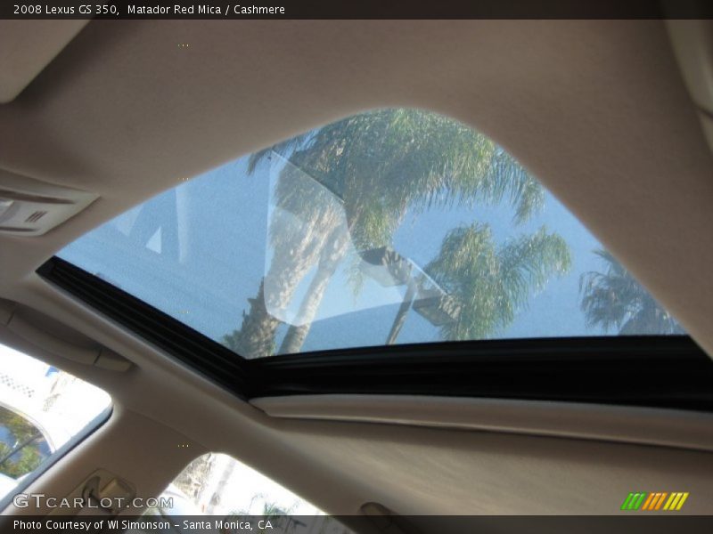 Matador Red Mica / Cashmere 2008 Lexus GS 350