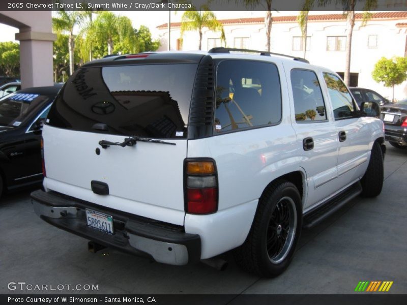Summit White / Gray/Dark Charcoal 2005 Chevrolet Tahoe LS