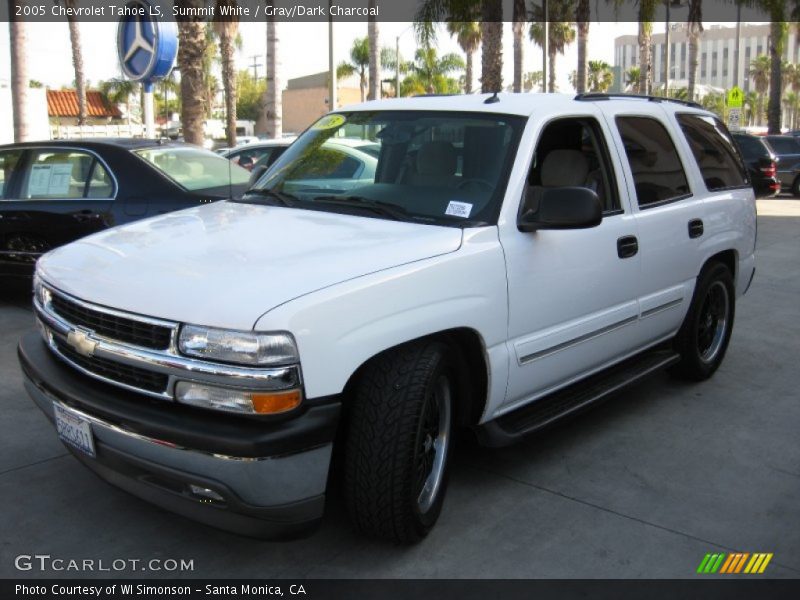 Summit White / Gray/Dark Charcoal 2005 Chevrolet Tahoe LS