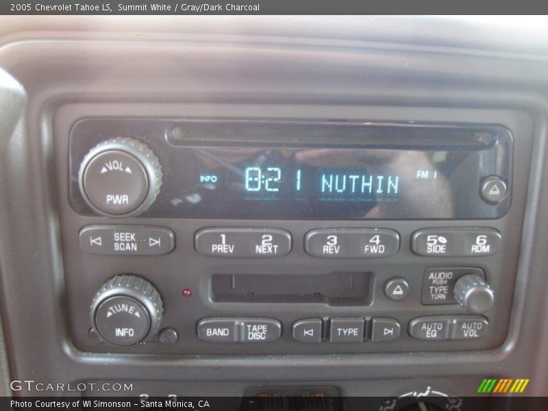 Summit White / Gray/Dark Charcoal 2005 Chevrolet Tahoe LS